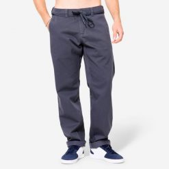 Spodnie chinos na deskorolkę CN500 Heavy szare. Szare spodnie na co dzień męskie Decathlon, bez wzorów, z bawełny, sportowe. Za 139.99 zł.
