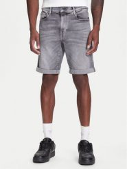 G-Star Raw Szorty jeansowe 3301 D10481-D535 Szary Slim Fit. Szare szorty męskie G-Star Raw, bez wzorów, z bawełny, retro. Za 349.99 zł.