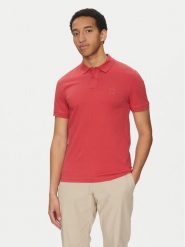 BOSS Polo Passenger 50507803 Czerwony Slim Fit. Czerwone koszulki polo męskie Boss, m, bez wzorów, z bawełny, bez kołnierzyka, bez ramiączek. Za 199.99 zł.