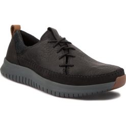 Półbuty CLARKS - Aiston Run 261353877 Black Leather. Czarne codzienne półbuty męskie Clarks, z materiału, eleganckie. W wyprzedaży za 349.00 zł.