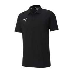 Koszulka Polo Męska TeamGoal 23. Czarne koszulki polo męskie Puma, m, bez wzorów, sportowe, bez kołnierzyka, bez ramiączek. Za 178.99 zł.