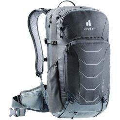 Plecak rowerowy Deuter Attack 22 EL dla wysokich - graphite/shale. Szare plecaki męskie Deuter, bez wzorów. Za 986.99 zł.