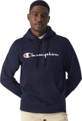 Champion Bluza męska Champion Hooded granatowa 220253 BS501 S. Bluzy nierozpinane męskie CHAMPION, m, bez wzorów, bez ramiączek, bez kaptura. Za 223.98 zł.