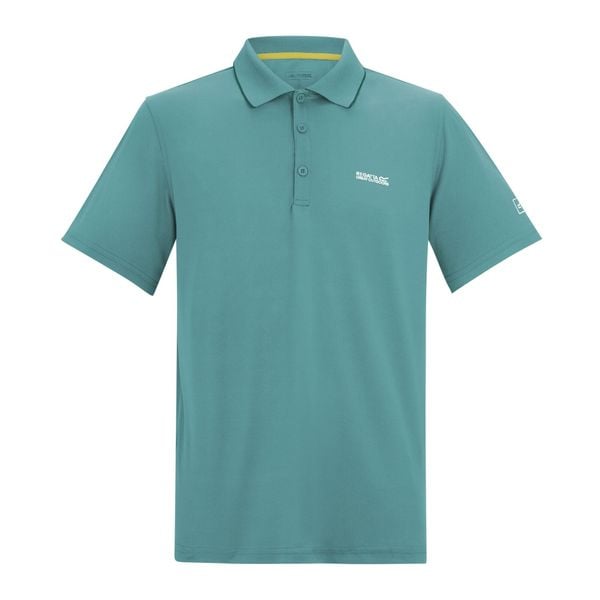 Męska Koszulka Polo Maverik V. Niebieskie koszulki polo męskie Regatta, m, bez wzorów, sportowe, bez kołnierzyka, bez ramiączek. Za 85.99 zł.