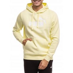 Bluza Męska Hoodie Puma Sportowa Dresowa z Kapturem Bawełniana roz. L. Żółte bluzy z kapturem męskie Puma, l, bez wzorów, z bawełny, z kapturem. Za 171.00 zł.