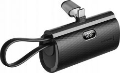 Powerbank ForCell FORCELL F-ENERGY Power Plug F5K3 powerbank 5 000mAh z wbudowanym złączem Typ C PD 20W czarny. Czarne powerbanki ForCell. Za 141.40 zł.