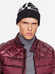 Guess Czapka M3BZ14 Z3052 Szary. Szare czapki męskie Guess, na zimę, z aplikacjami, z materiału. Za 219.99 zł.