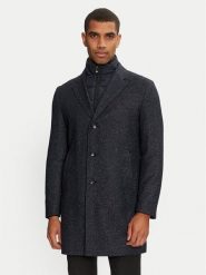 Boss Płaszcz wełniany H-hyde 50528177 Granatowy Slim Fit. Niebieskie płaszcze męskie Boss, na zimę, m, bez wzorów, z wełny, bez kaptura. Za 2,499.00 zł.