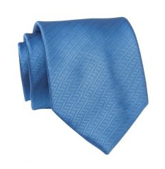 Krawat Niebieski w Jodełkę, 7 cm, Elegancki, Klasyczny, Męski -ALTIES. Niebieskie krawaty i muchy męskie Alties, bez wzorów, z tkaniny, eleganckie. Za 49.00 zł.