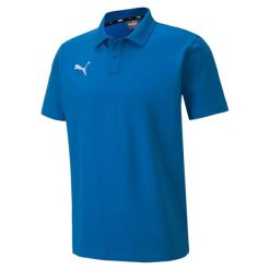 Koszulka męska Puma teamGOAL 23 Casuals Polo. Niebieskie koszulki polo męskie Puma, m, bez wzorów, sportowe, bez kołnierzyka, bez ramiączek. Za 165.87 zł.