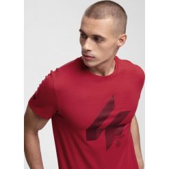 T-shirt męski TSM288 - czerwony. T-shirty męskie marki 4f. W wyprzedaży za 39.99 zł.