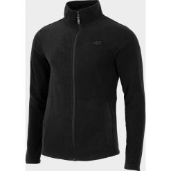 Polar męski PLM302 - głęboka czerń. Brązowe bluzy z polaru męskie 4f, m, bez wzorów, z materiału, bez ramiączek, bez kaptura. Za 99.99 zł.