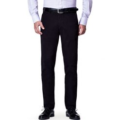 Spodnie Czarne Chino Mono. Eleganckie spodnie męskie marki LANCERTO. Za 299.90 zł.