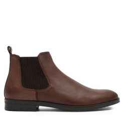 Sztyblety Lasocki. Brązowe sztyblety męskie Lasocki, bez obcasa, bez zapięcia. Za 124.99 zł.