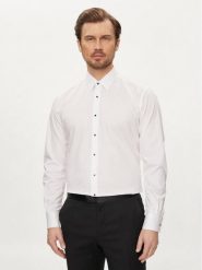 KARL LAGERFELD Koszula 605000 Biały Modern Fit. Białe koszule męskie KARL LAGERFELD, m, bez wzorów, z bawełny, bez kołnierzyka, bez ramiączek. Za 449.99 zł.