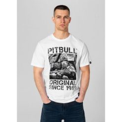Koszulka bawełniana sportowy t-shirt dla dorosłych Drive. Białe t-shirty sportowe męskie PITBULL, m, bez wzorów, z bawełny, casualowe, bez ramiączek. Za 89.00 zł.