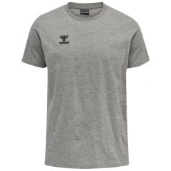 Bawełniana koszulka Hummel Move Grid. Szare t-shirty sportowe męskie HUMMEL, l, bez wzorów, z bawełny, sportowe, bez ramiączek. Za 152.50 zł.