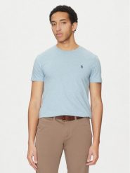Polo Ralph Lauren T-Shirt 710671438420 Niebieski Slim Fit. Niebieskie koszulki polo męskie Polo Ralph Lauren, m, bez wzorów, z bawełny, bez kołnierzyka, bez ramiączek. Za 199.99 zł.