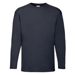 Koszulka Z Długim Rękawem Dla Dorosłych Unisex Valueweight. Niebieskie koszulki męskie z długim rękawem Fruit of the Loom, m, bez wzorów, sportowe, bez kołnierzyka, bez ramiączek. Za 48.99 zł.