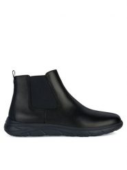 Geox Sztyblety U Portello U36E1A 00043 C9999 Czarny. Czarne sztyblety męskie Geox, z materiału, bez obcasa, bez zapięcia. Za 369.99 zł.