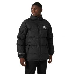 Kurtka odwracalna Helly Hansen Urban. Czarne kurtki męskie Helly Hansen, m, bez wzorów, z puchu, bez ramiączek, bez kaptura. W wyprzedaży za 643.00 zł.