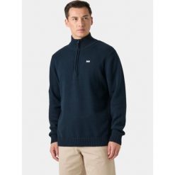 Sweter Męski Helly Hansen Smoegen 1/2 Zip. Niebieskie swetry męskie Helly Hansen, bez wzorów, eleganckie, bez kołnierzyka, bez ramiączek. Za 559.00 zł.