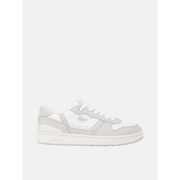 Buty męskie trampki sportowe Lacoste T-CLIP SET. Białe buty sportowe na co dzień męskie Lacoste, bez wzorów, sportowe, bez zapięcia. W wyprzedaży za 359.00 zł.