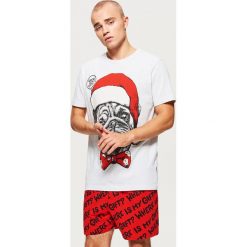 Świąteczna piżama dwuczęściowa - Szary. Piżamy męskie marki bonprix. W wyprzedaży za 39.99 zł.