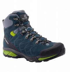 Buty trekkingowe Scarpa ZG Trek GTX - ottanio/gray. Szare buty trekkingowe męskie Scarpa, bez wzorów, bez zapięcia. Za 948.18 zł.