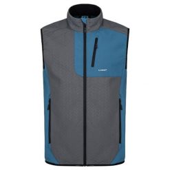 Kamizelka męska LOAP Urkel granatowa, S. Niebieskie kamizelki męskie ZONE PERFECT, m, z softshellu, bez kaptura. Za 235.99 zł.