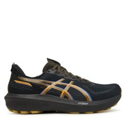 Buty do biegania Asics. Czarne buty do biegania męskie Asics, bez wzorów, bez zapięcia, do biegania. Za 579.99 zł.