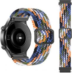 Pleciony pasek do zegarka / smartwatch 22mm, DENIM / WIELOBARWNY. Zegarki smartwatch Ringke. Za 15.41 zł.