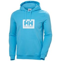 Bluza Helly Hansen Box. Niebieskie bluzy nierozpinane męskie Helly Hansen, m, bez wzorów, z kapturem. Za 361.50 zł.