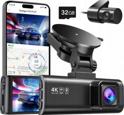 Kamera cyfrowa Redtiger F7N PLUS REDTIGER Samochodowa kamera na deskę rozdzielczą 4K F7NP z GPS. Kamery cyfrowe Redtiger. Za 999.00 zł.