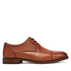 Półbuty Aldo. Brązowe eleganckie półbuty męskie Aldo, wizytowe, bez obcasa, bez zapięcia. Za 359.99 zł.