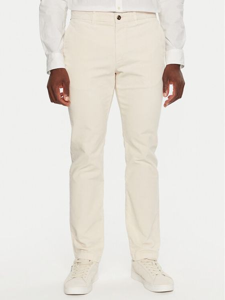 Tommy Hilfiger Spodnie materiałowe MW0MW32932 Écru Regular Fit. Spodnie na co dzień męskie Tommy Hilfiger, bez wzorów, z materiału. Za 359.99 zł.