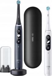 Szczoteczka Oral-B iO Series 7 Duo 2 szt. White/Black. Białe szczoteczki elektryczne ORAL-B. Za 998.00 zł.