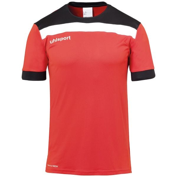 Polo Uhlsport Offense 23. Białe koszulki polo męskie Uhlsport, xl, bez wzorów, z materiału, sportowe, bez kołnierzyka, bez ramiączek. W wyprzedaży za 113.30 zł.