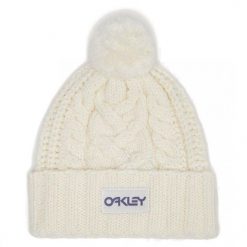 Czapka Zimowa Unisex Oakley Harper Pom Beanie. Białe czapki męskie Oakley, na zimę, bez wzorów, sportowe. Za 141.99 zł.