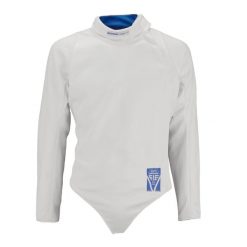 Bluza do szermierki 800N dla praworęcznych męska. Białe bluzy nierozpinane męskie FENC'IT, m, bez wzorów, z materiału, sportowe, bez ramiączek, bez kaptura. W wyprzedaży za 249.99 zł.