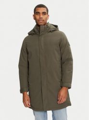 Tommy Hilfiger Parka MW0MW37369 Zielony Regular Fit. Zielone parki męskie Tommy Hilfiger, m, bez wzorów, z syntetyku, bez kaptura. Za 1,379.00 zł.