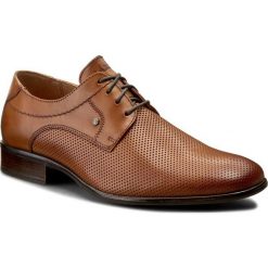 Półbuty LASOCKI FOR MEN MB-BEAR2-02. Brązowe eleganckie półbuty męskie Lasocki For Men, ze skóry, bez obcasa, bez zapięcia. Za 179.99 zł.