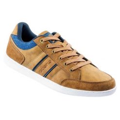 Trampki Męskie Zamsz Owen. Brązowe trampki męskie IGUANA, bez wzorów, z zamszu, sportowe, bez zapięcia. Za 251.99 zł.