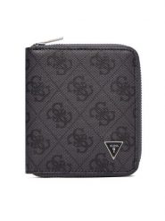 Guess Portfel SMMALO LEA02 Szary. Szare portfele męskie Guess, z aplikacjami, ze skóry. Za 329.99 zł.