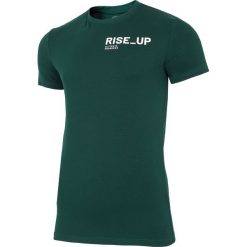 T-shirt męski TSM211 - ciemna zieleń. T-shirty męskie marki 4f. Za 29.99 zł.