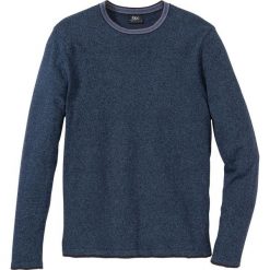 Sweter z bawełny z recylingu bonprix ciemnoniebieski melanż. Swetry męskie bonprix. Za 37.99 zł.