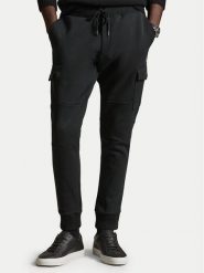Polo Ralph Lauren Spodnie dresowe 710980340501 Czarny Regular Fit. Czarne spodnie dresowe męskie Polo Ralph Lauren, bez wzorów, z bawełny. Za 769.99 zł.