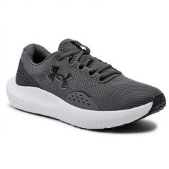 Buty do biegania męskie Under Armour Charged Surge 4. Szare buty do biegania męskie Under Armour, bez wzorów, bez zapięcia, do biegania. Za 231.99 zł.
