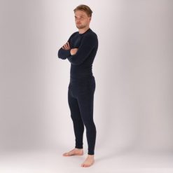 Męskie spodnie/koszula termoaktywna - Premium - Komplet. Niebieskie bielizna termoaktywna męska Xtreme, m, bez wzorów, z materiału, bez kołnierzyka, bez ramiączek. Za 440.79 zł.