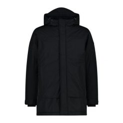 Parka męska turystyczne CMP 34K0877. Czarne parki męskie CMP, na zimę, m, bez wzorów, bez kaptura. Za 543.50 zł.